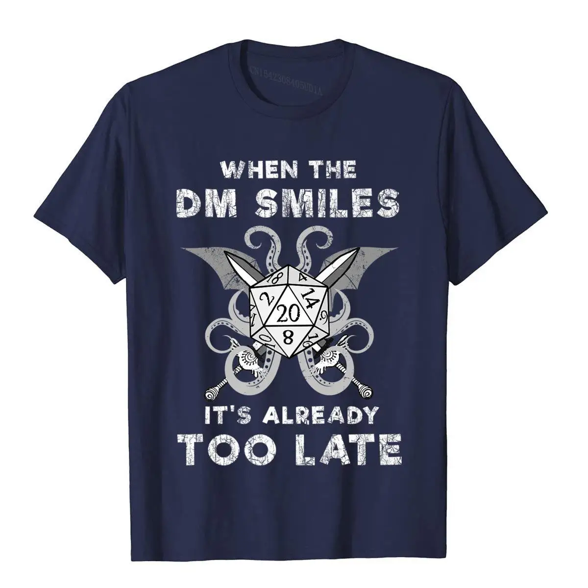 When The DM Smiles It's Already Too Late Premium T-Shirt__B9966navy