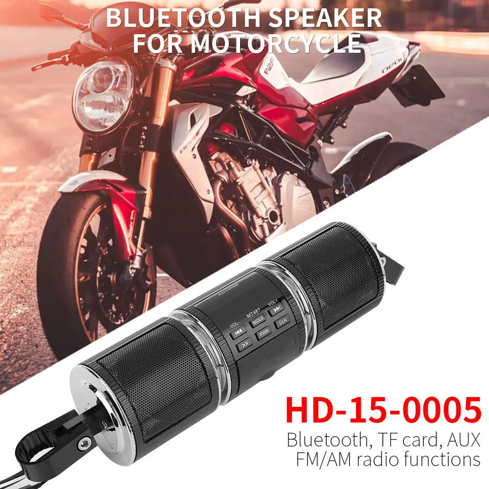 Универсальный руль мотоцикла MP3 плеер HIFI динамик беспроводной Bluetooth музыка TF/FM