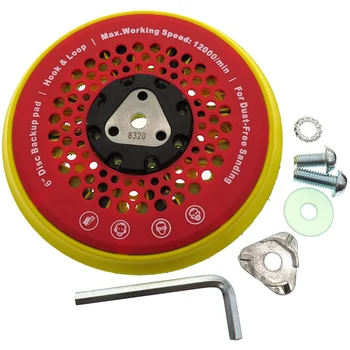 

6 Inch 150mm 53-Hole Sanding Pad Multi-Functional Dust Free Backing Plate Hook and Loop