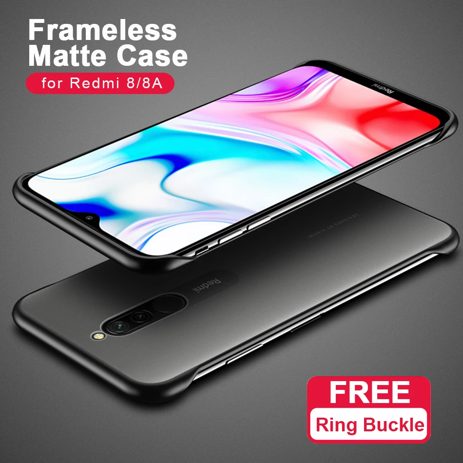 

Redmi 8 Case Frameless Ring Transparent slim Shockproof Bumper Back Cover For Xiaomi Redmi 8A Case for Redmi 8 Coque Funda