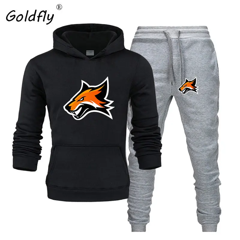 Goldfly/Новинка; Лидер продаж; комплект из двух предметов; модные толстовки; спортивная одежда для мужчин; спортивный костюм с капюшоном; Осенняя мужская брендовая одежда; комплекты из Толстовки и брюк