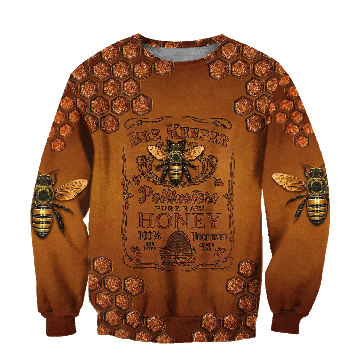 2021 Autumn Fashion Retro Hoodies Beautiful Bee Keeper 3D Printed