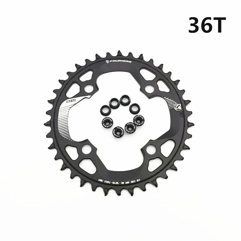 FOURIERS MTB велосипедная Звездочка 94 BCD Круглый горный велосипед узкая широкая цепь 36T 38T велосипедная звездочка