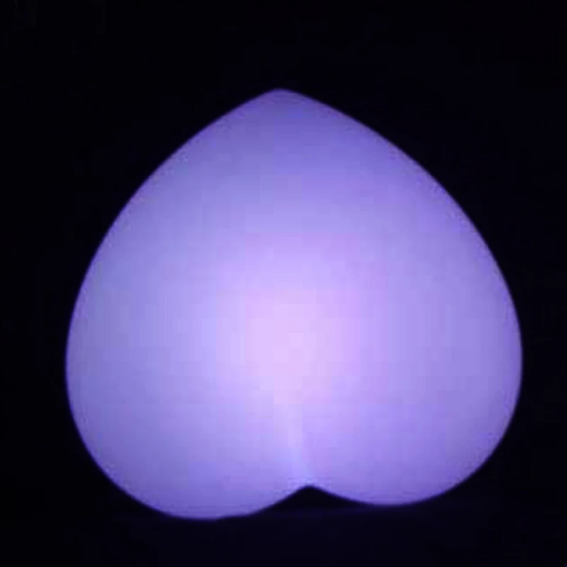 D30* H16cm романтическая любовная атмосфера светодиодный перезаряжаемый светящийся Настольный светильник с сердечком для свадебной вечеринки,, 4 шт./лот