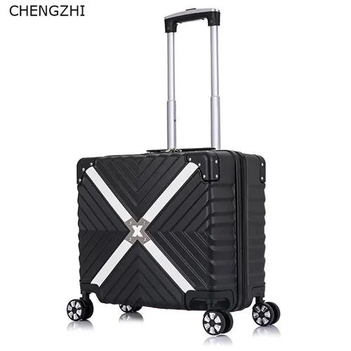 1 CHENGZHI retro18-дюймовый женский чемодан на колесиках для студентов, чемодан, чемодан на колесиках, дорожная сумка для девочек - Цвет: 1