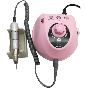

35000 RPM Electric Nail Drill Machine YJD108+109FN Mill Cutter Sets For Manicure Nail Tips Manicure Electric Nail Pedicure File