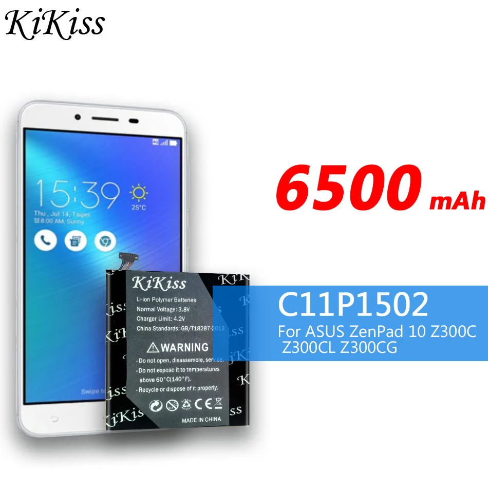 6500 мАч мощный аккумулятор C11P1502 для ASUS ZenPad 10 Z300CG Z300CL P01T Z300M Z300C P023 1. Бесплатный