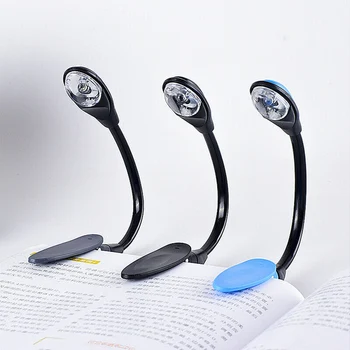 

Mini Portable Convenient Led Book Light Travel Bedroom Clip-On Flexible Bright LED Lamp Reading Lamp For Child Gifts