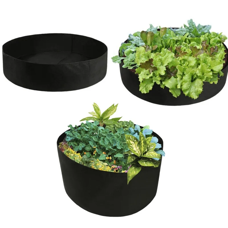 

Round Non-woven Plant Grow Bag Multi-color Thicken Plant Container Seedling Flowerpot Outdoor Garden Supplies