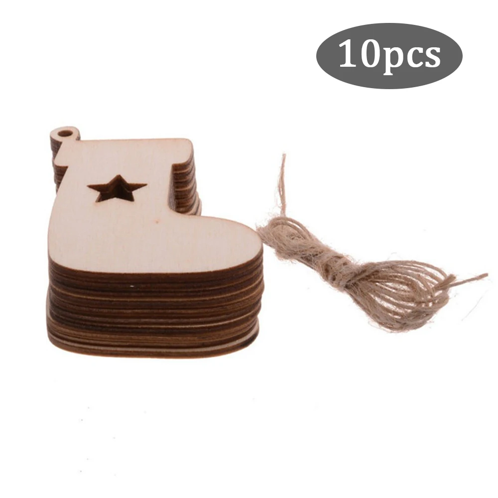 Wooden Christmas Decoration Xmas Tree Pendant 3D Hanging Home New Year Party Bauble Decoration Christmas Ball Xmas Key Ring - Цвет: 02