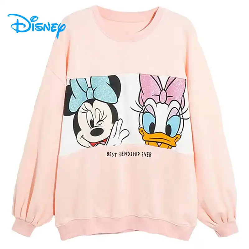 ディズニートレーナー女性漫画ミニーミッキーマウスーマウスデイジードナルドダックプルオーバーヴィンテージ原宿ストリート女性カジュアルトップス パーカー スウェット Aliexpress