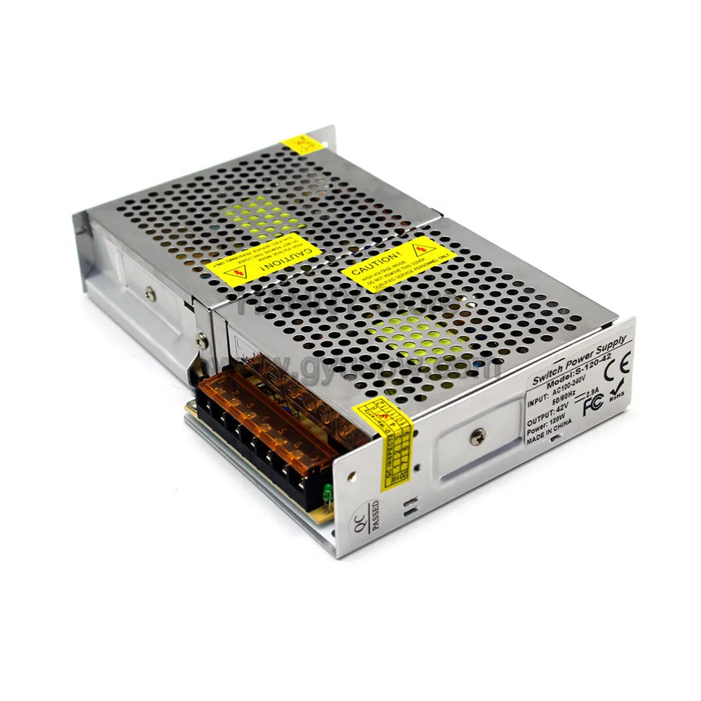 Переменная 42В Питание переключение DC42V 120W Мощность s источник импульсивный источник питания для светодиодный освещения ЧПУ-станок для рекламной продукции шаговый двигатель