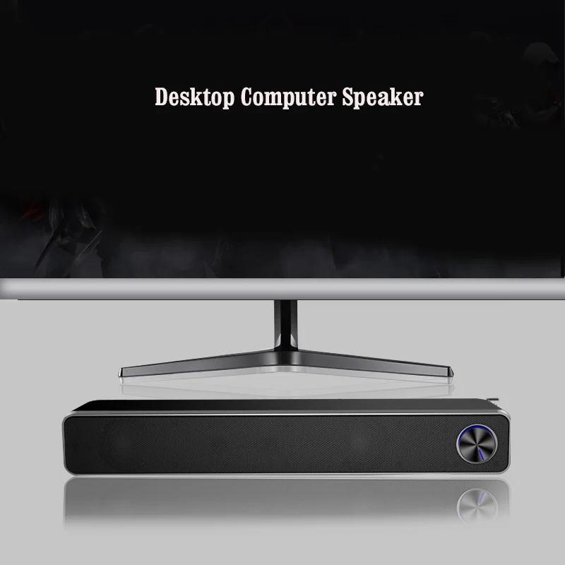 V-195 Computer Speaker Household Desktop Soundbar Speakers short USB Power desktop sound bar speaker |