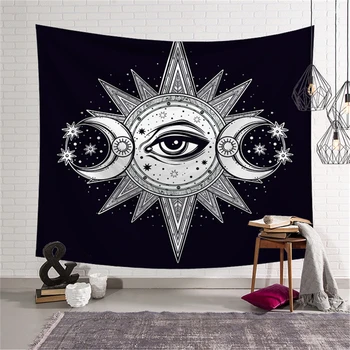 

Hippie Mandala Tapestry Wall Hanging Sun Moon Tapestry Macrame Psychedelic Wall Cloth Tapestries Decor Carpet Witchcraft Tapiz