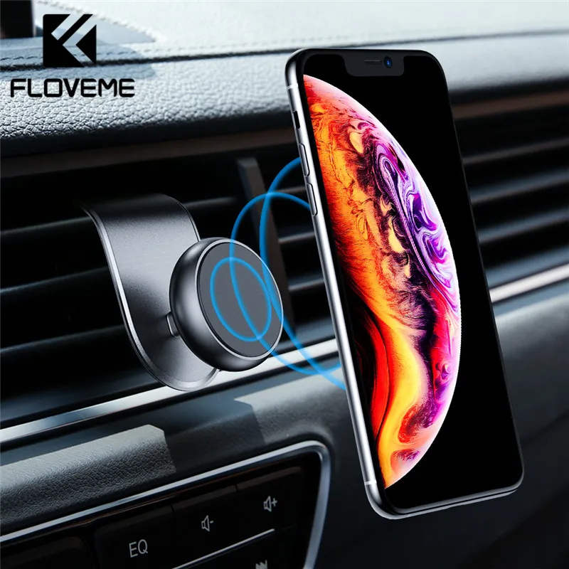 

FLOVEME Upgrade Magnetic Car Phone Holder For Phone in Car Air Vent Mount Clip Magnet Phone Holder For iPhone 11 Samsung Suporte