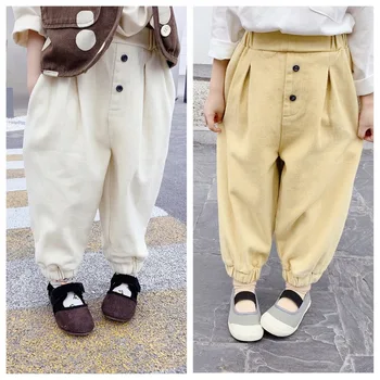 

2020 boys and girls autumn new pants girls casual pants kids pants