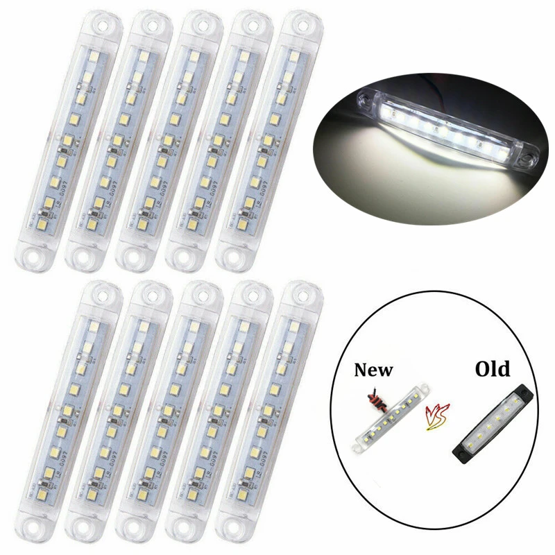 10pcs Side Marker LED 24v Truck Camion 