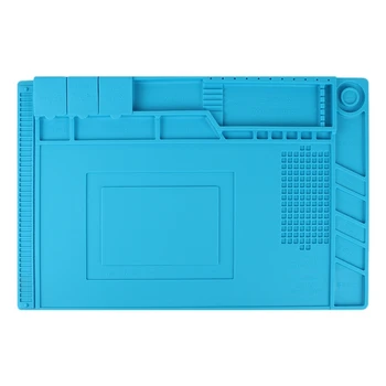 

Soldering Mat 500℃ Heat Resistant Non-Slip and Non-Toxic Odorless Silicone Repair Mat for Soldering Electronics Assembly Or Elec
