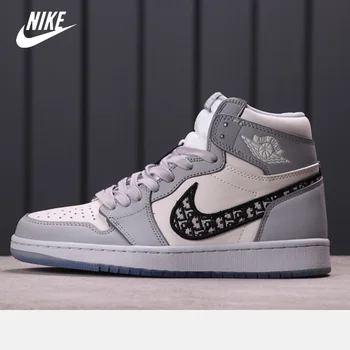 

aj Dior x Nike Air Jordan 1 High OG ‌Men's Basketball Shoes Women High-top Sports Outdoor Sneakers Size eur 36-46