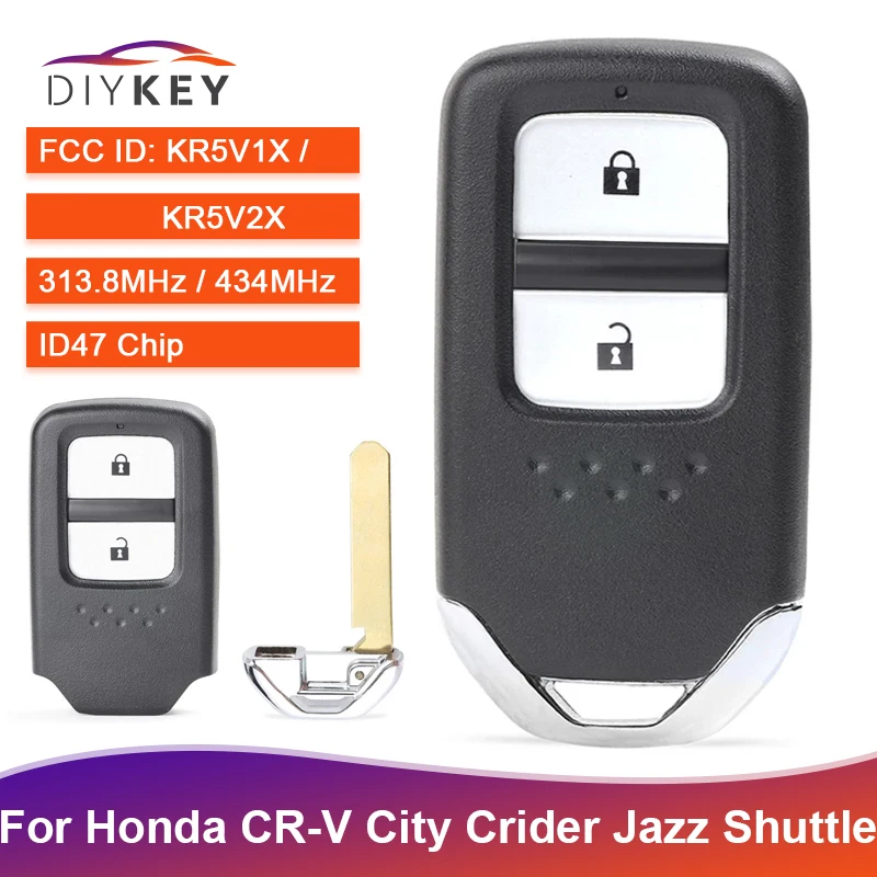 Дистанционный брелок для ключей DIYKEY KR5V1X KR5V2X Honda CR-V City Crider Jazz шаттл Vezel 72147-T5A-J01 /