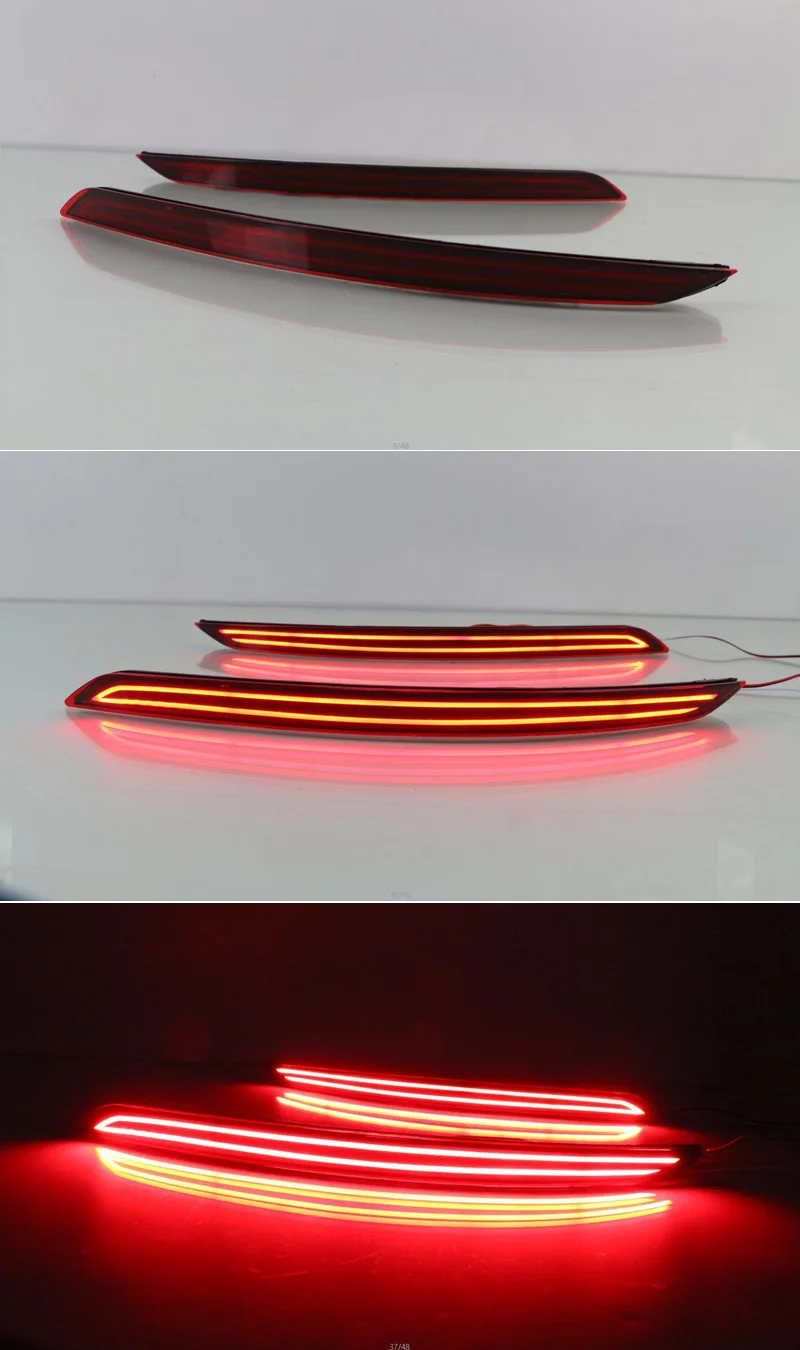 2 шт. светодиодный задний фонарь для hyundai Elantra тормозной фонарь задняя противотуманная фара Предупреждение фонарь заднего бампера отражатель света