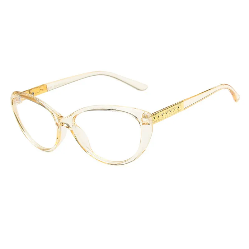 IBOODE Sexy Cat Eye Glasses Frames Men Women Optical Fashion Computer GlassesRetro Cat Eye Glasses Sexy Optical Glasses - Цвет оправы: YJ7778.4