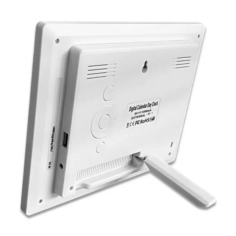 Wall Clock Clock Parts Digital Calendar Electronic Alarm Clock with 8inch Screen Display for Extra Impaired Vision People The Aged Seniors Wall Clock