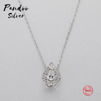 

PANDOO Fashion Charm 925 Sterling Silver Original 1:1 Copy, When To Run Lucky Guardian Wild Necklace Women Luxury Jewelry Gifts