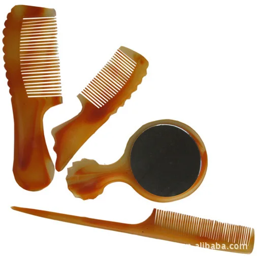 

E027B 316 Four-piece Set Mirror And Comb + Four-piece Set Mirror Comb Hair Comb hua zhuang shu Yiwu the Department Store Supply