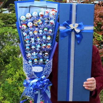 

36pcs Dolls Kawaii Doraemon Sakura Momoko Crayon Shin-chan Lilo Stitch Action Figures Doll Cartoon Bouquet Wedding Birthday Gift