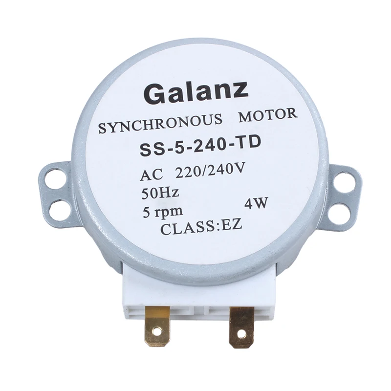 CW/CCW 4 W 5 rpm двигатель поворотного круга микроволновой печи синхронный AC 220 V/240 V |