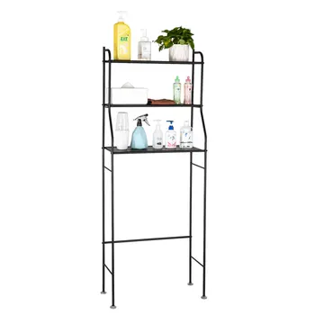 

3-Tier The Toilet Bathroom Rack Black