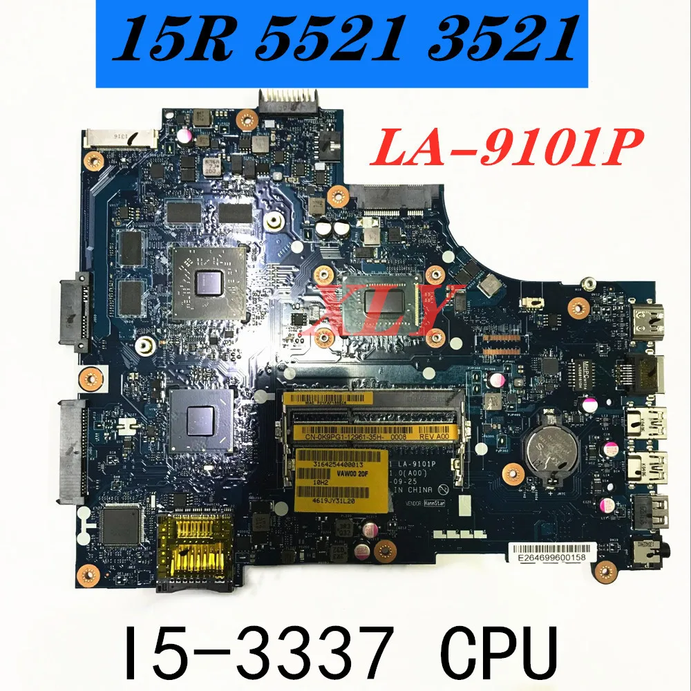 Материнская плата для ноутбука Dell Inspiron 15R 5521 3521 i5-3337U VAW00 LA-9101P независимая