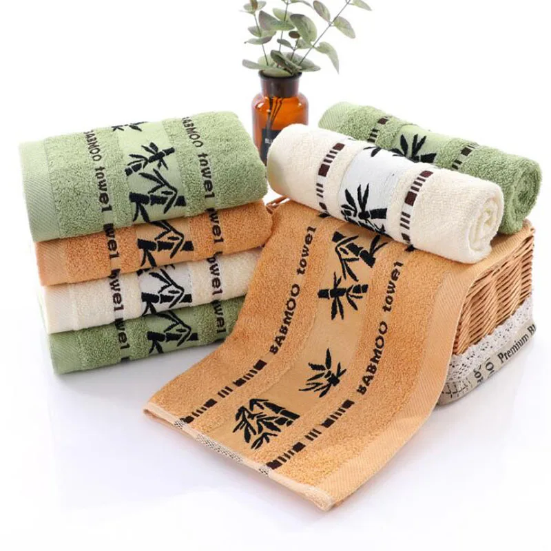 3pcs Bamboo Fiber Towels Home Bath Towels for Adults Face Towel Thick