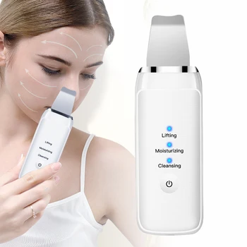 

Ultrasonic Face Scrubber Skin Scrubber Deep Face Cleaning Machine Blackhead Remover Face Cleansing Brush Usb Facial Lifting