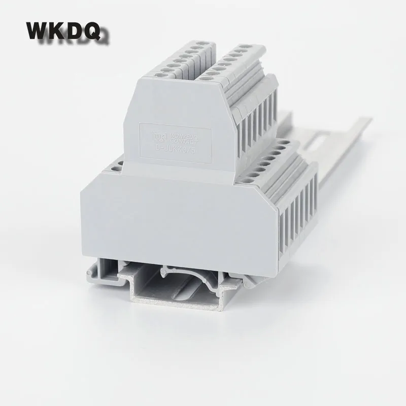 

10pcs D-UKK 3/5 UK Terminal Block End Cover Din Rail Terminal Blocks End Cover Plate For UKK 3 And UKK 5 Connector
