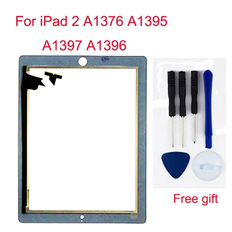 Цена Черный белый для iPad 2 A1376 A1395 A1397 A1396 сенсорный экран дигитайзер сенсор стекло + ЖК дисплей экран панель монитор