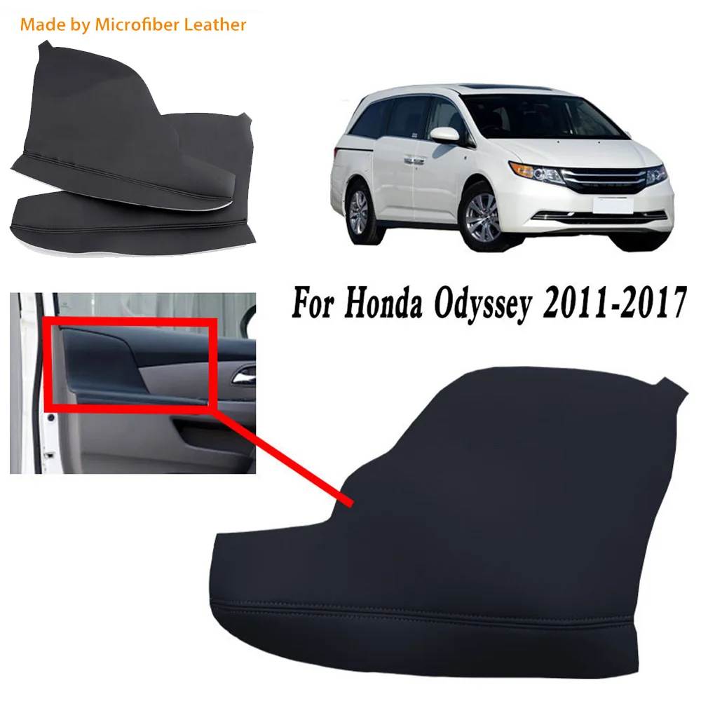 2 шт двери подлокотник обивка кожаный чехол для Honda Odyssey 2011- черный абсолютно и высокое качество