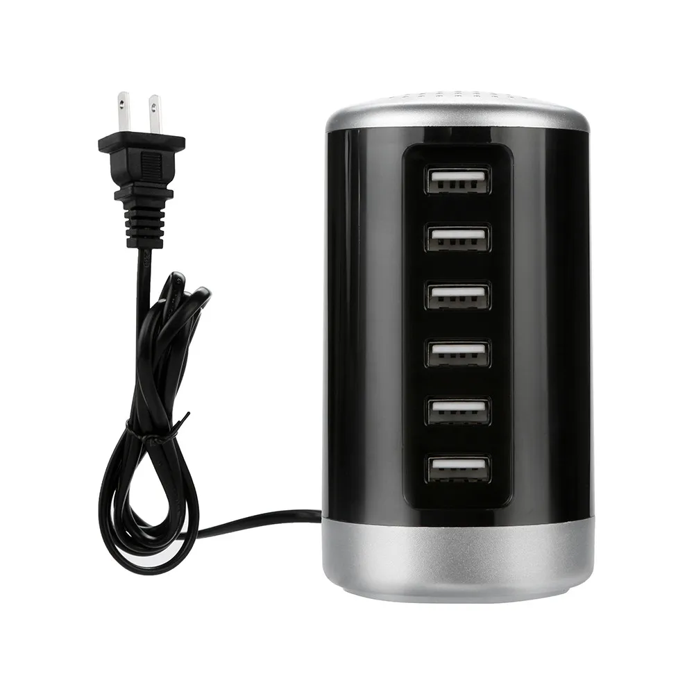 30W 6-Порты USB Мощность адаптер быстрой зарядки станции Настольный путешествия Выход 18Oct25