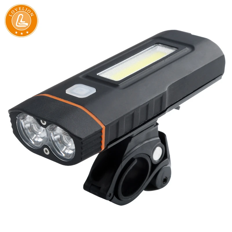 

LOVELION road Bike light USB charging headlight COB highlight work light mountain Bike flash flashlight for bycicle accessories