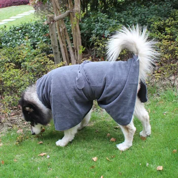 

Pet Dog Bathrobe Thickened Microfiber Bath Towel Super Absorbent Water Dog Cleaning Bath Drying Towel with Ribbon Pet Supplies