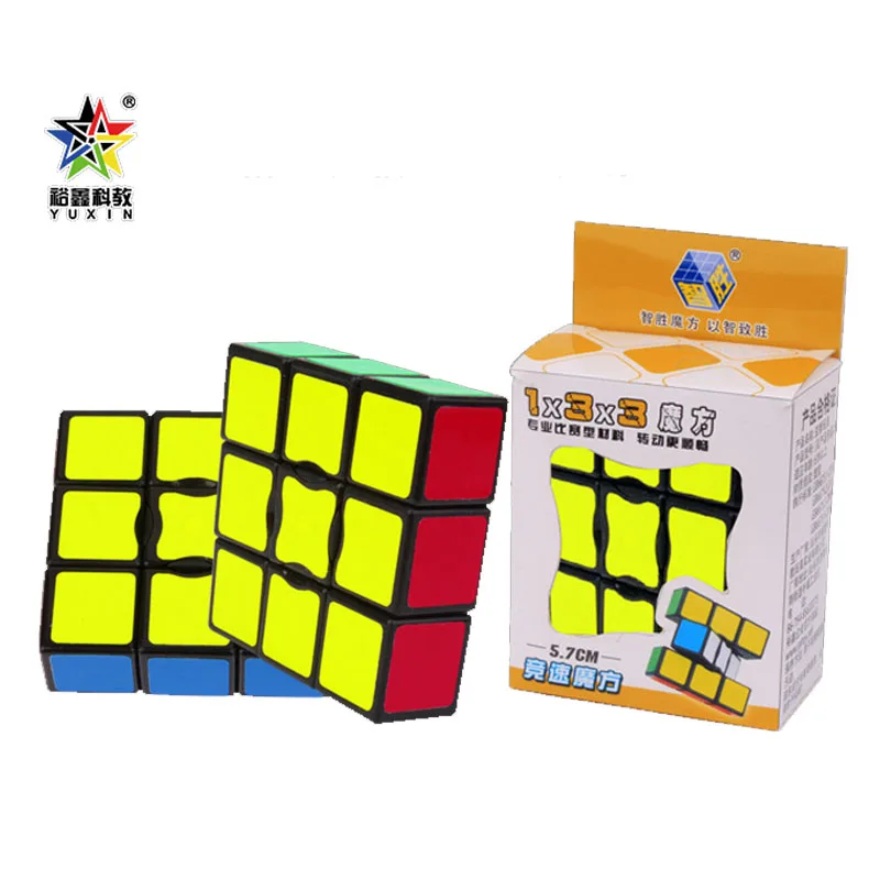 Yuxin Magic Cube 1x3x3 Black Sticker Size Cubo cube educational toy cubo magico children's early education game | Игрушки и хобби