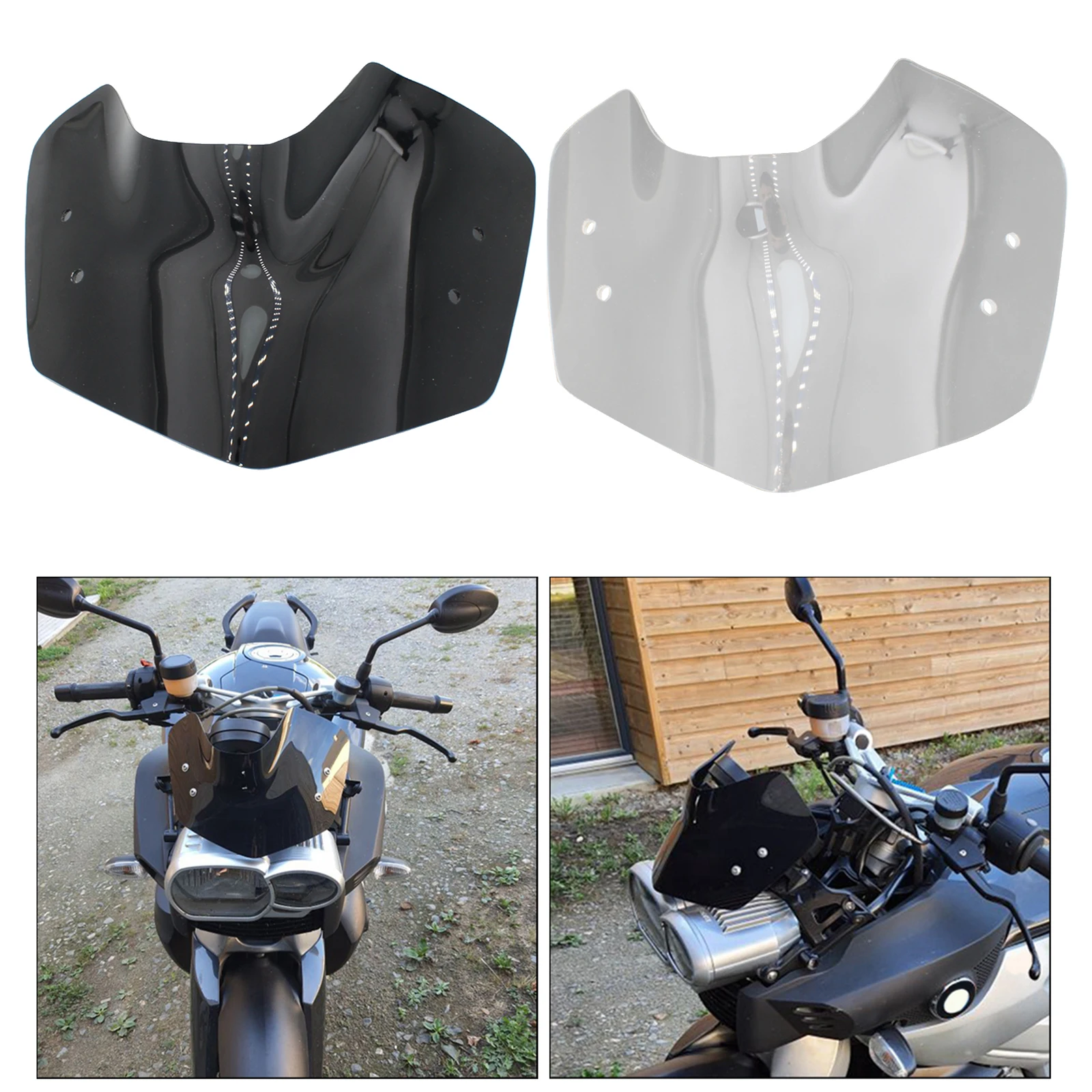 Motorcycle Front Windshield Glass Cover for BMW K1200R K1300R Accessories
