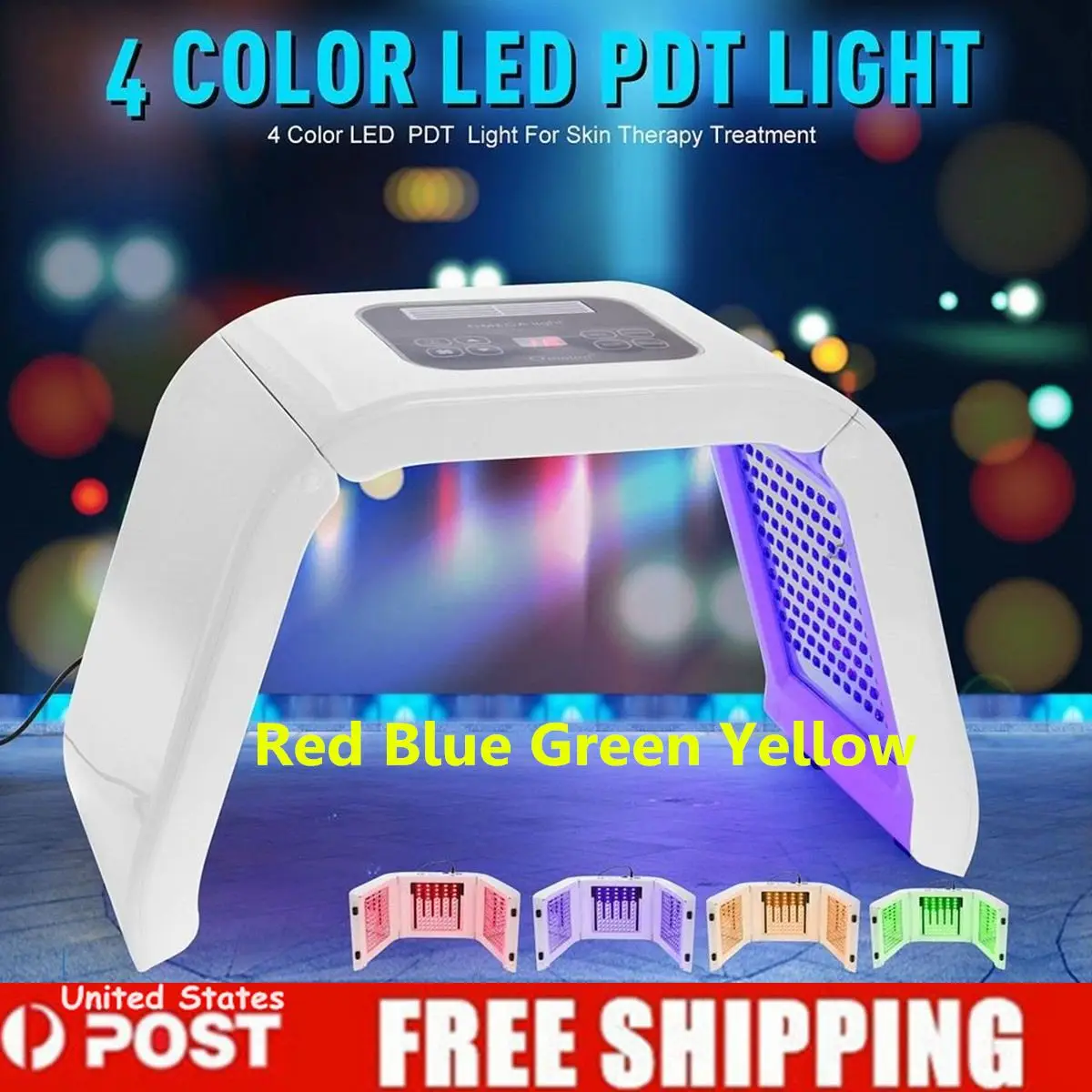 

7 Colors PDF Led Light Therapy LED Mask Skin Rejuvenation Photon Device Spa Acne Remover Anti-Wrinkle Red Led Light Treatment