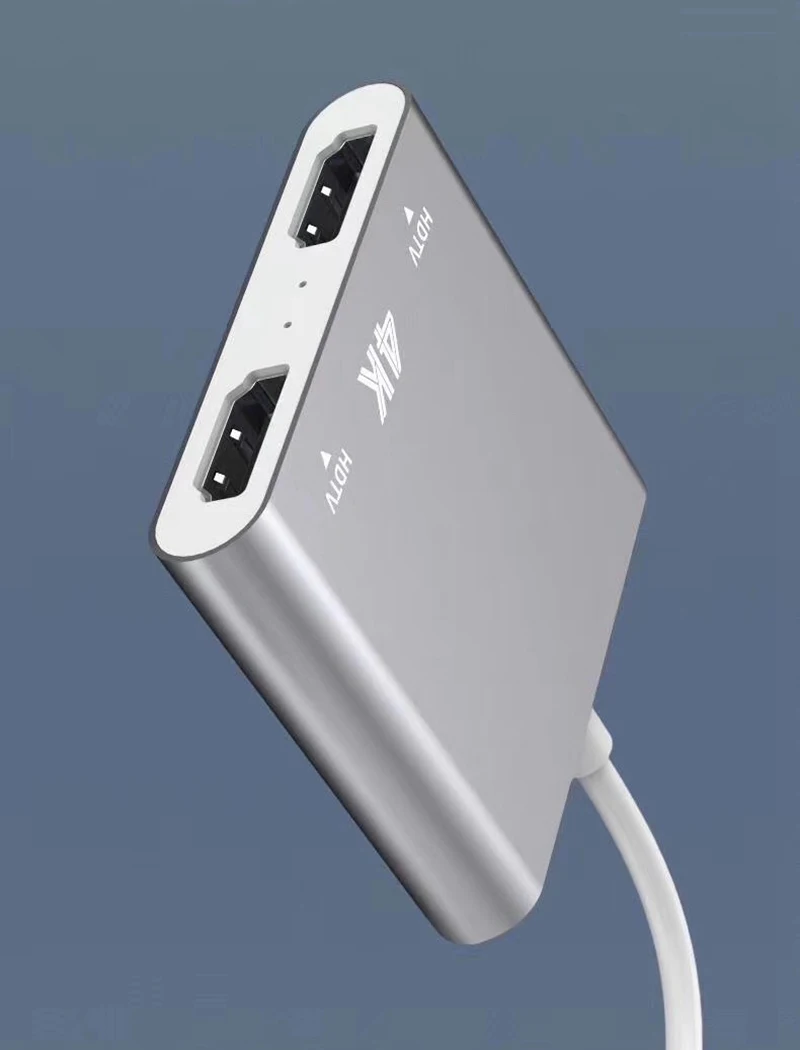 4K Тип C до 2 HDMI видео конвертер кабель адаптер для Macbook Ноутбук huawei P30 Pro LG G5 samsung S8+ S9+ к ТВ HD ТВ проектор
