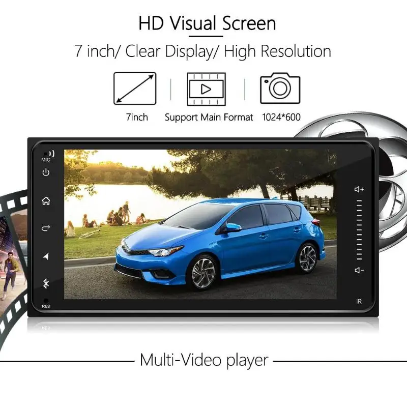 Android 8,1 HD сенсорный экран автомобильная стереосистема Bluetooth gps USB MP5 плеер 1 г+ 16 г+ TDA7388 усилитель IC высокой мощности для Toyota