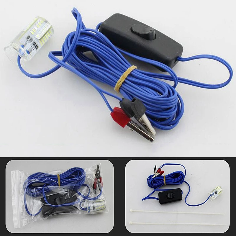 12V 5W Bulb Light 2835 SMD 48 Led Underwater Light Led Fishing Light Night Boat Attracts Fish Lamp