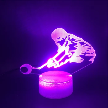 

Bluetooth Base Play Table Tennis Sport Bright Base Colorful with Remote Best Selling LED Night Light USB Decoration Festival