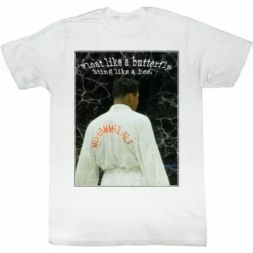 MUHAMMAD ALI Men's Short Sleeve T-Shirt WHITE CHAMP Funny O-Neck T shirt |