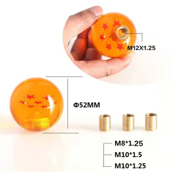 

Dragonball Shift Knob Car Shift Knob Gear Shift Knob Beautiful Practical Creative Acrylic 54mm Amber Autombiles Truck Parts